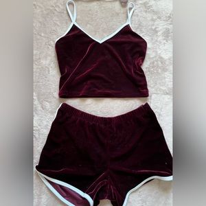 Red Velvet 2 piece Pj/ lounge set ❤️‍🔥